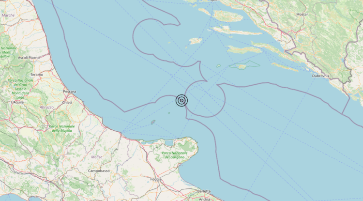 Terremoto Adriatico Centrale (MARE) – Magnitudo 3.5