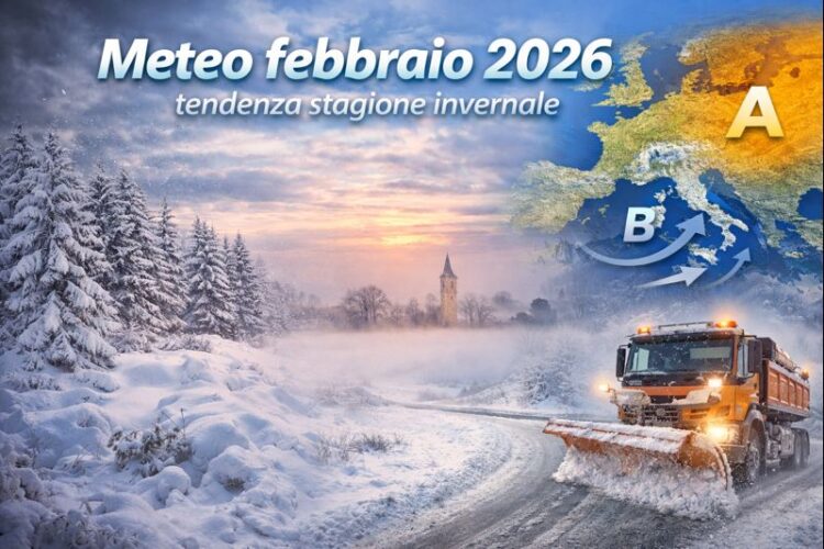 Meteo febbraio 2026: tendenza stagione invernale.