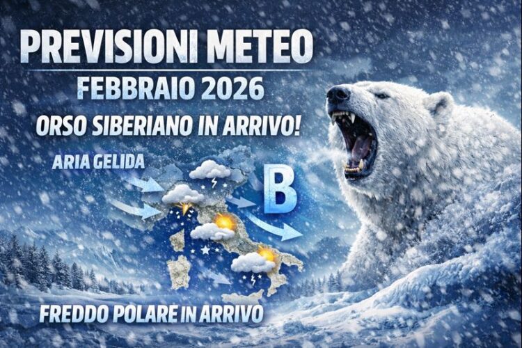 Meteo Febbraio 2026: rischio gelo siberiano e proiezioni neve in Italia