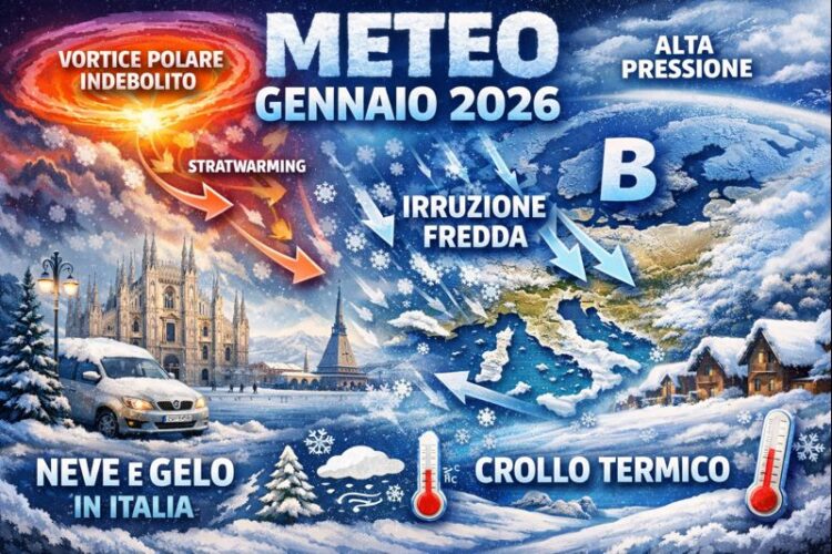 Meteo fine Gennaio 2026: possibile svolta polare e l’incognita dei Giorni della Merla