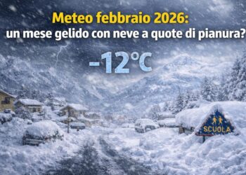 Meteo febbraio 2026: un mese gelido con neve a quote di pianura?