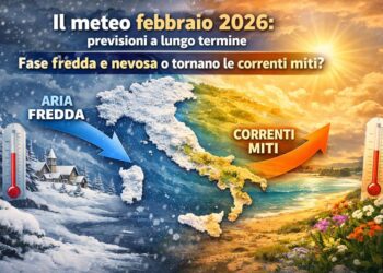 Il meteo febbraio 2026: previsioni a lungo termine. Fase fredda e nevosa o tornano le correnti miti?