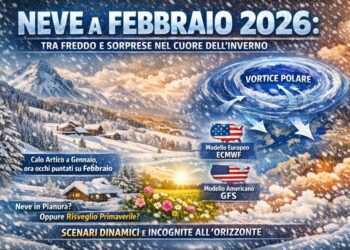 Neve a febbraio 2026: previsioni meteo a lungo termine aggiornate