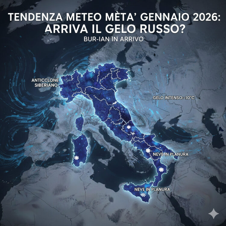 Tendenza Meteo metà Gennaio 2026: arriva il Gelo Russo?