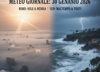 Meteo giornale: evoluzione climatica del 30 gennaio e tendenze di febbraio 2026
