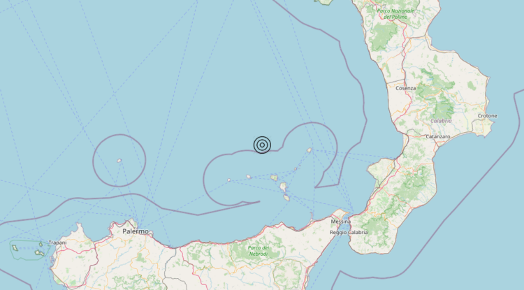 Terremoto Tirreno Meridionale (MARE) – Magnitudo 3.4