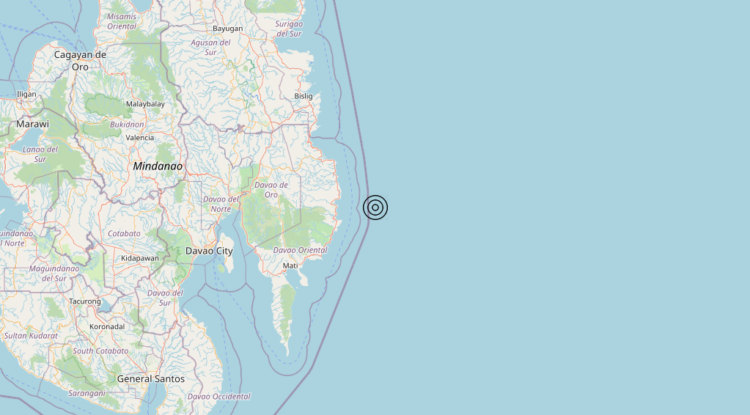 Terremoto Philippines [Sea] – Magnitudo 6.5