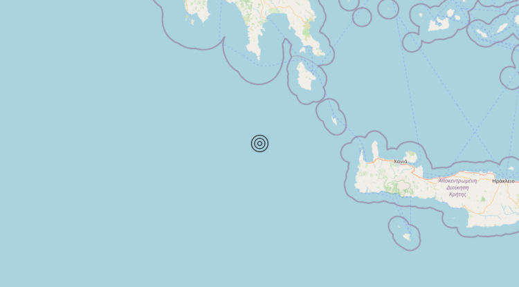 Terremoto Greece [Sea] – Magnitudo 4.7