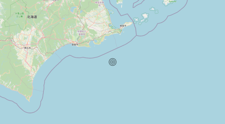 Terremoto Japan [Sea] – Magnitudo 5.7