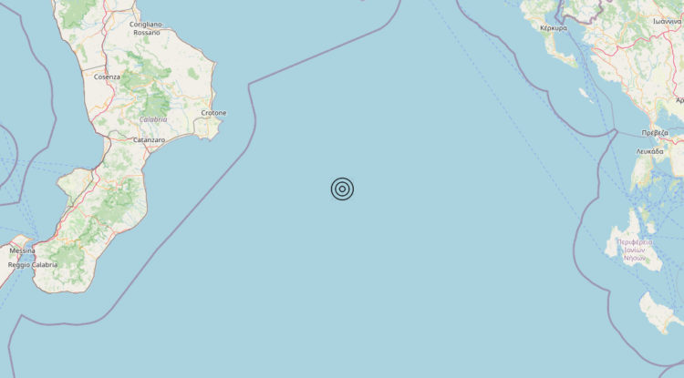 Terremoto Mar Ionio Settentrionale (MARE) – Magnitudo 3.7