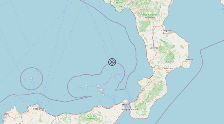Terremoto Tirreno Meridionale (MARE) – Magnitudo 3.3