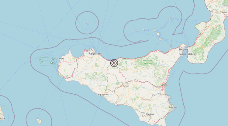 Terremoto 5 km N Sclafani Bagni (PA) – Magnitudo 3.0