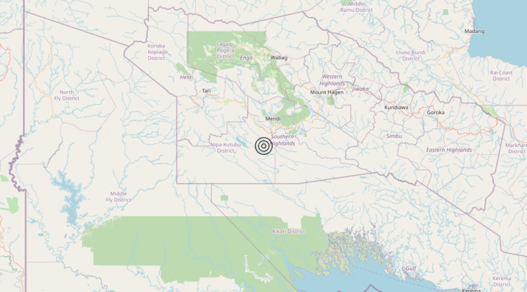 Terremoto New Guinea, Papua New Guinea [Land: Papua New Guinea] – Magnitudo 5.7