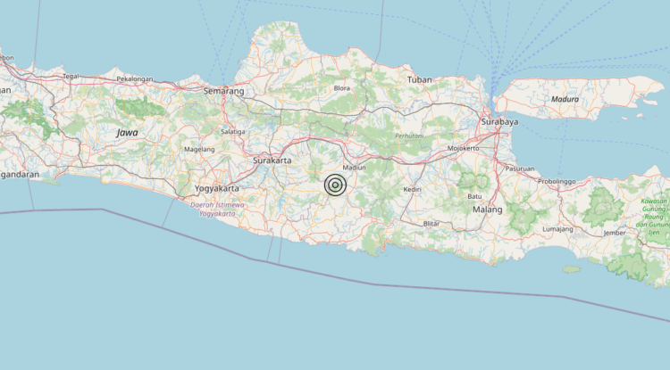 Terremoto Jawa, Indonesia [Land: Indonesia] – Magnitudo 5.8