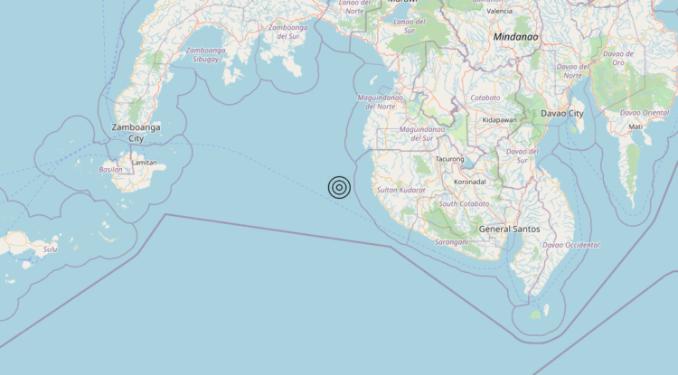 Terremoto Philippines [Sea] – Magnitudo 5.6