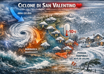 Ciclone San Valentino, il meteo perturbato di questo fine settimana