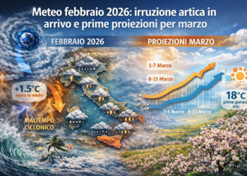 Meteo febbraio 2026: irruzione artica in arrivo e prime proiezioni per marzo