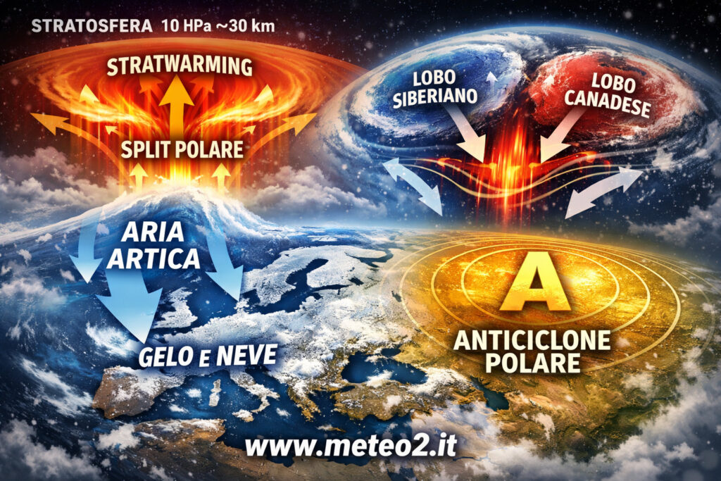 Vortice polare previsioni: marzo 2026 a rischio gelo estremo e neve tardiva