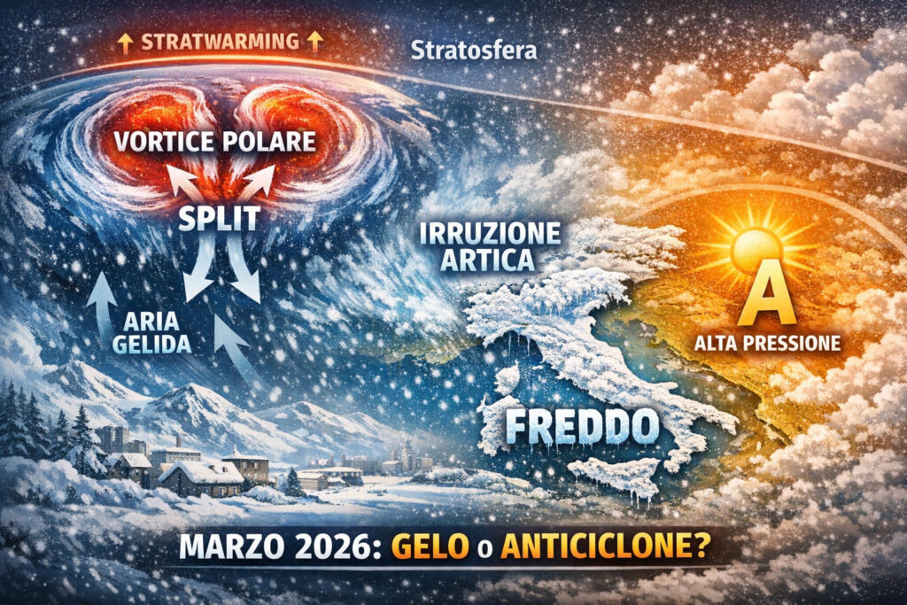 Vortice polare: ecco cosa succederà a marzo 2026 con possibilità di freddo?