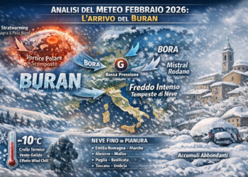 Meteo febbraio 2026: svolta fredda confermata. Dal 17 del mese venti gelidi dalla Russia.