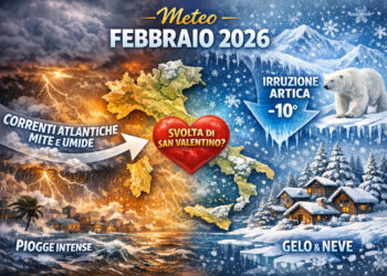 Meteo febbraio 2026: Italia tra piogge incessanti e il rischio gelo artico a metà mese