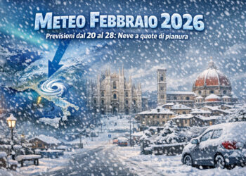 Meteo febbraio 2026: previsioni dal 20 al 28. Neve a quote di pianura