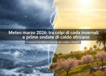 Meteo marzo 2026: tra colpi di coda invernali e prime ondate di caldo africano