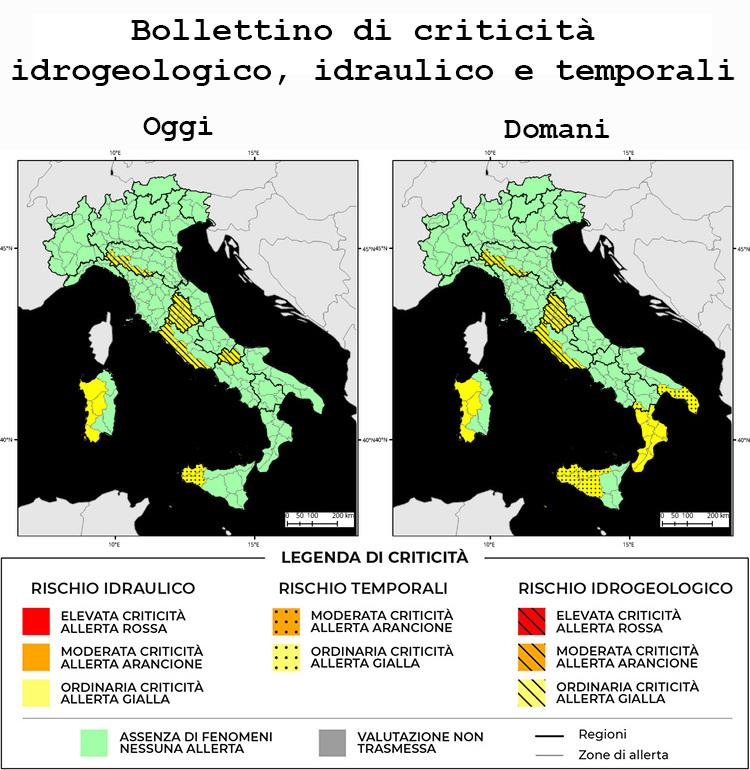 Bollettino di allerta meteo del 08/02/2026 Bollettino di allerta meteo del 08/02/2026