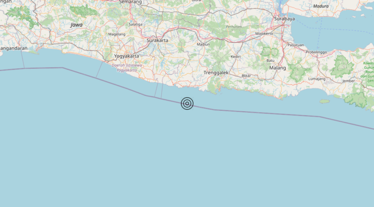 Terremoto Jawa, Indonesia [Sea: Indonesia] – Magnitudo 5.9
