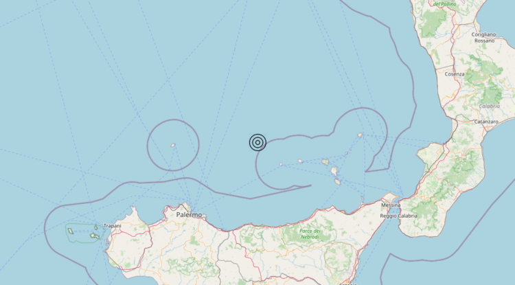 Terremoto Tirreno Meridionale (MARE) – Magnitudo 3.4