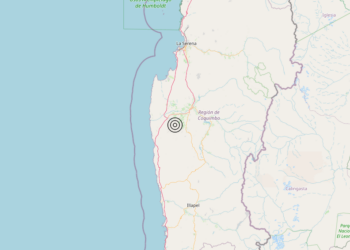 Terremoto Near coast of central Chile [Land: Chile] – Magnitudo 6.2