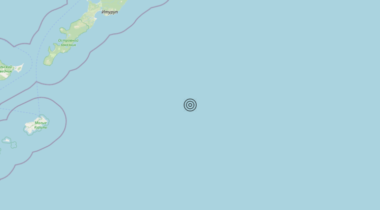 Terremoto Conflict zone Japan/Russia [Sea] – Magnitudo 5.7
