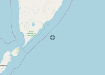 Terremoto Near east coast of Kamchatka Peninsula, Russia [Sea: Russia] – Magnitudo 6.1