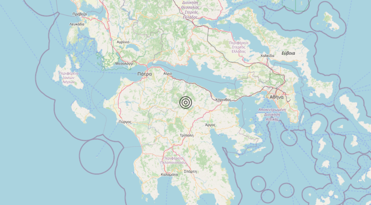 Terremoto Southern Greece [Land: Greece] – Magnitudo 4.6