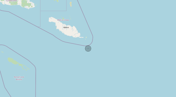 Terremoto Solomon Is. [Sea] – Magnitudo 6.1