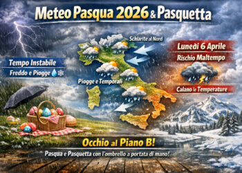 Meteo Pasqua 2026 e Pasquetta: sorpresa in arrivo, ecco dove pioverà e dove splenderà il sole (Previsioni 5-6 aprile) Meteo Pasqua 2026 e Pasquetta: sorpresa in arrivo, ecco dove pioverà e dove splenderà il sole (Previsioni 5-6 aprile)