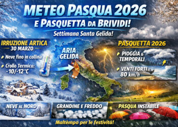 Previsioni Meteo Pasqua 2026 e Pasquetta: brusco stop alla Primavera, torna il Maltempo nevoso