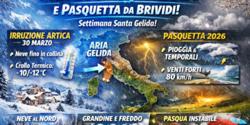 Previsioni Meteo Pasqua 2026 e Pasquetta: brusco stop alla Primavera, torna il Maltempo nevoso Previsioni Meteo Pasqua 2026 e Pasquetta: brusco stop alla Primavera, torna il Maltempo nevoso