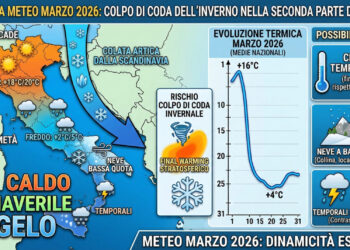 Meteo marzo 2026: colpo di coda dell’inverno nella seconda parte del mese?