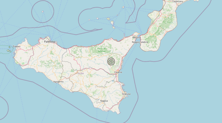 Terremoto 3 km NW Ragalna (CT) – Magnitudo 4.5