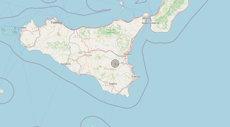 Terremoto 2 km S Militello in Val di Catania (CT) – Magnitudo 3.0