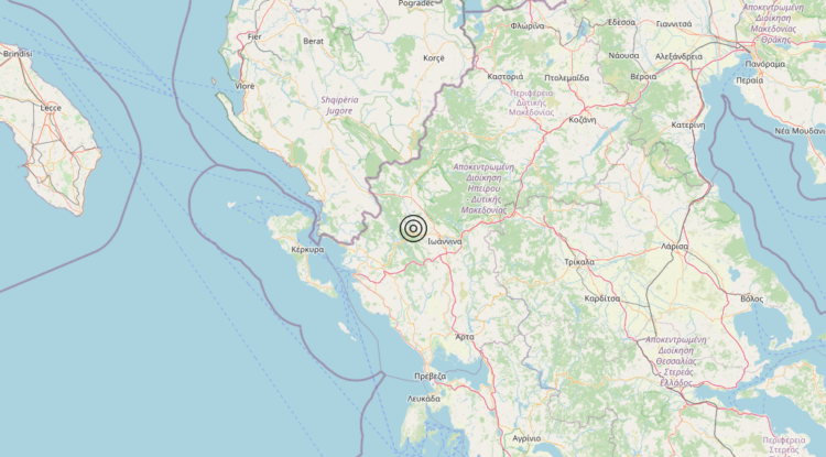 Terremoto Greece [Land] – Magnitudo 5.5