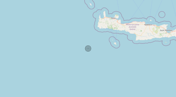 Terremoto Crete, Greece [Sea: Greece] – Magnitudo 4.9
