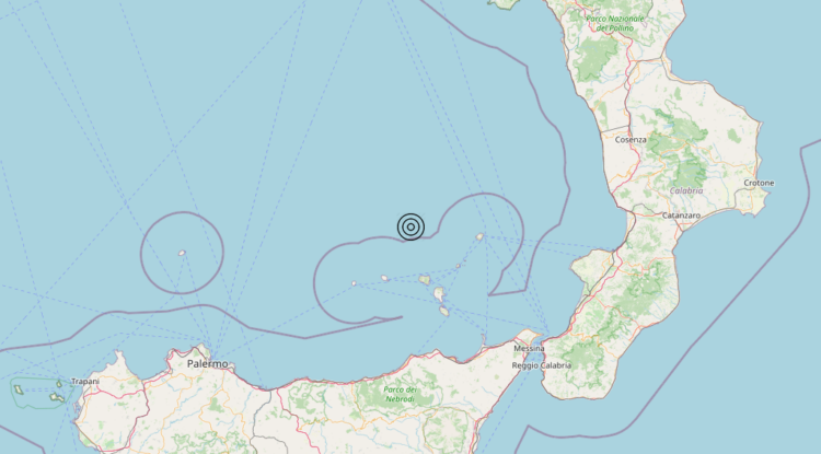 Terremoto Tirreno Meridionale (MARE) – Magnitudo 3.8