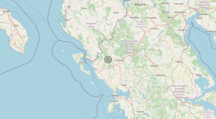 Terremoto Greece [Land] – Magnitudo 4.9