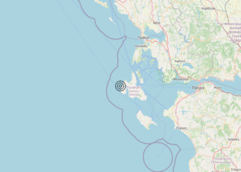 Terremoto Costa Greca Ionica (GRECIA) – Magnitudo 4.5
