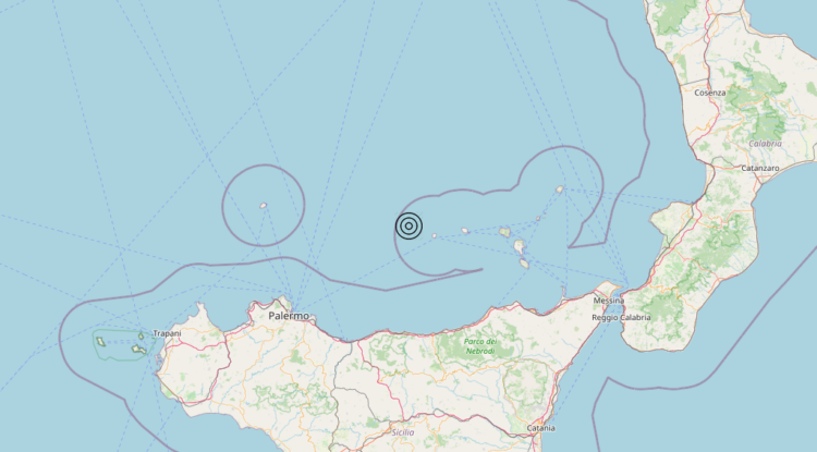 Terremoto Tirreno Meridionale (MARE) – Magnitudo 4.6