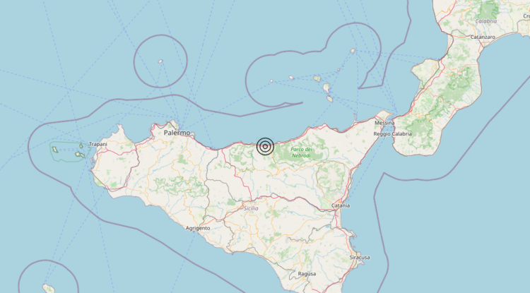 Terremoto 4 km S Pettineo (ME) – Magnitudo 3.7 Terremoto 4 km S Pettineo (ME) – Magnitudo 3.7