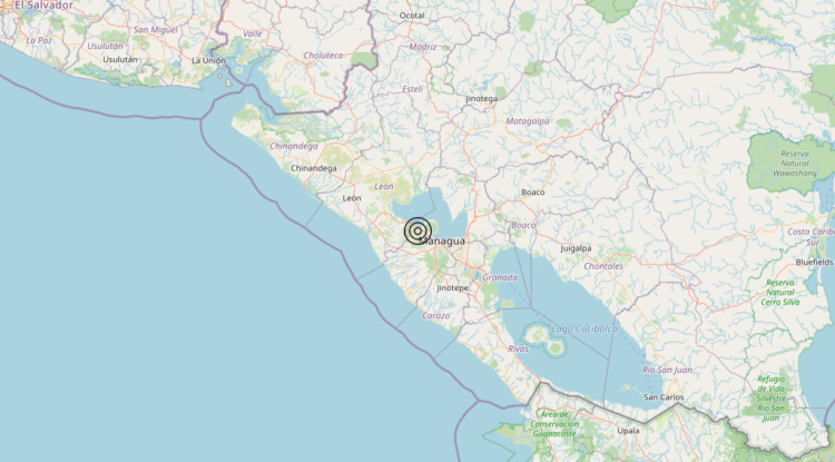 Terremoto Nicaragua – Magnitudo 5.6