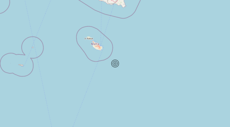 Terremoto Malta [Sea] – Magnitudo 3.3